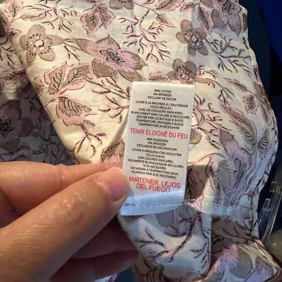 Jason Wu Ivory A-Line Dress with Pink & Brown Floral Pattern - Picture 5 of 7